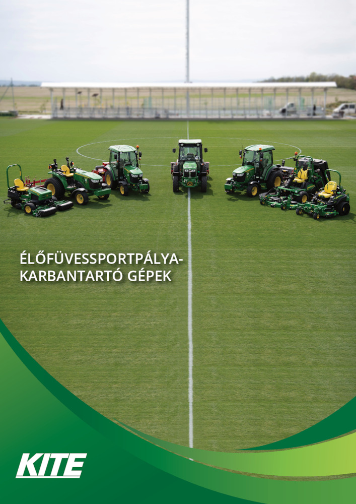 ÉLŐFÜVES SPORTPÁLYA KARBANTARTÓ GÉPEK - Gépajánlat 2026