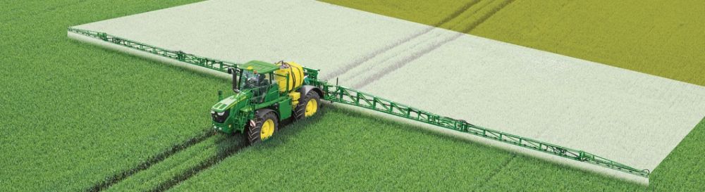 JOhn Deere önjáró permetező permetezési képe