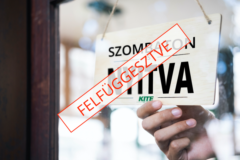 Szombati nyitva tartás fefüggesztve