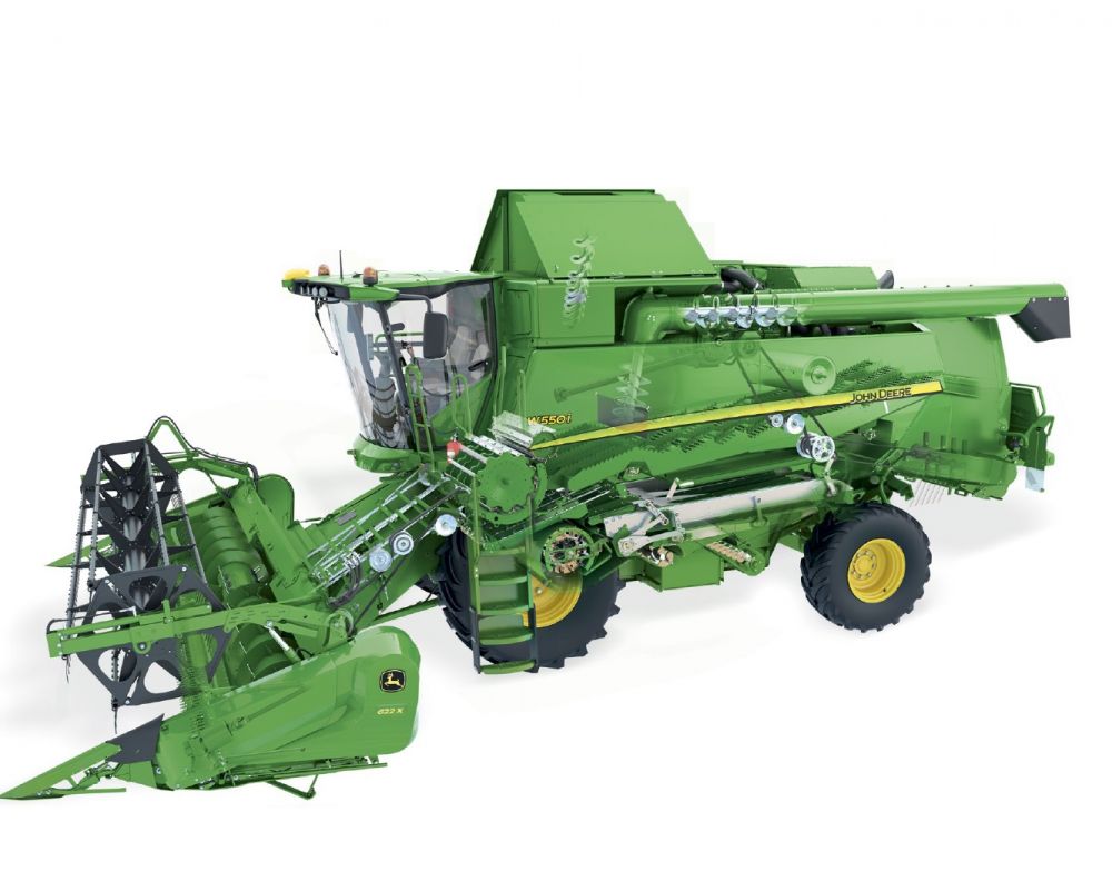 John Deere W kombájn felszereltsége