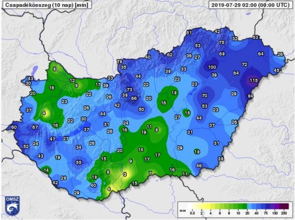 csapadéktérkép