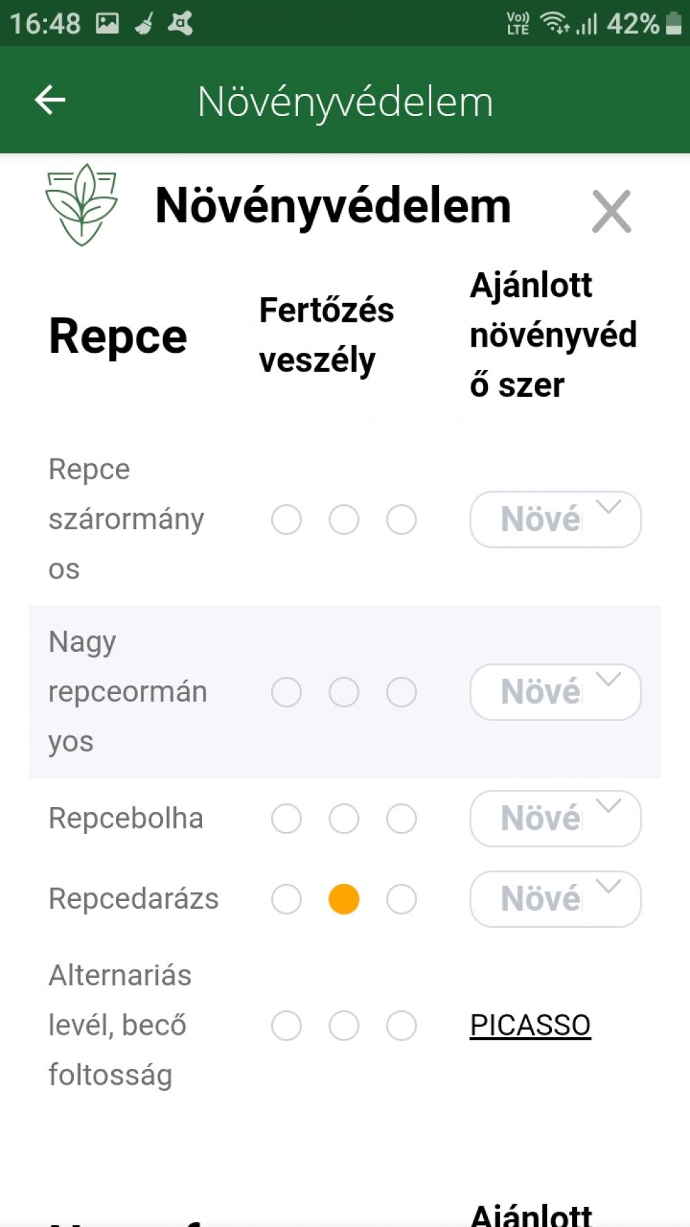 Növényvédelem odul