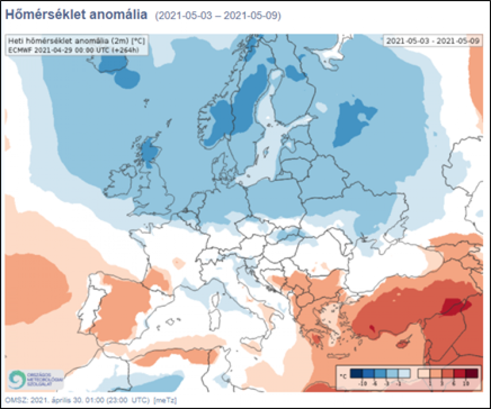 hőmérséklet anomális