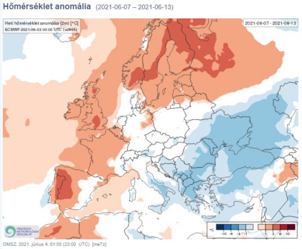 hőmérséklet anomális
