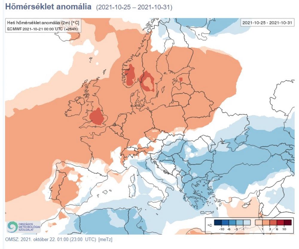 hőmérséklt anomália