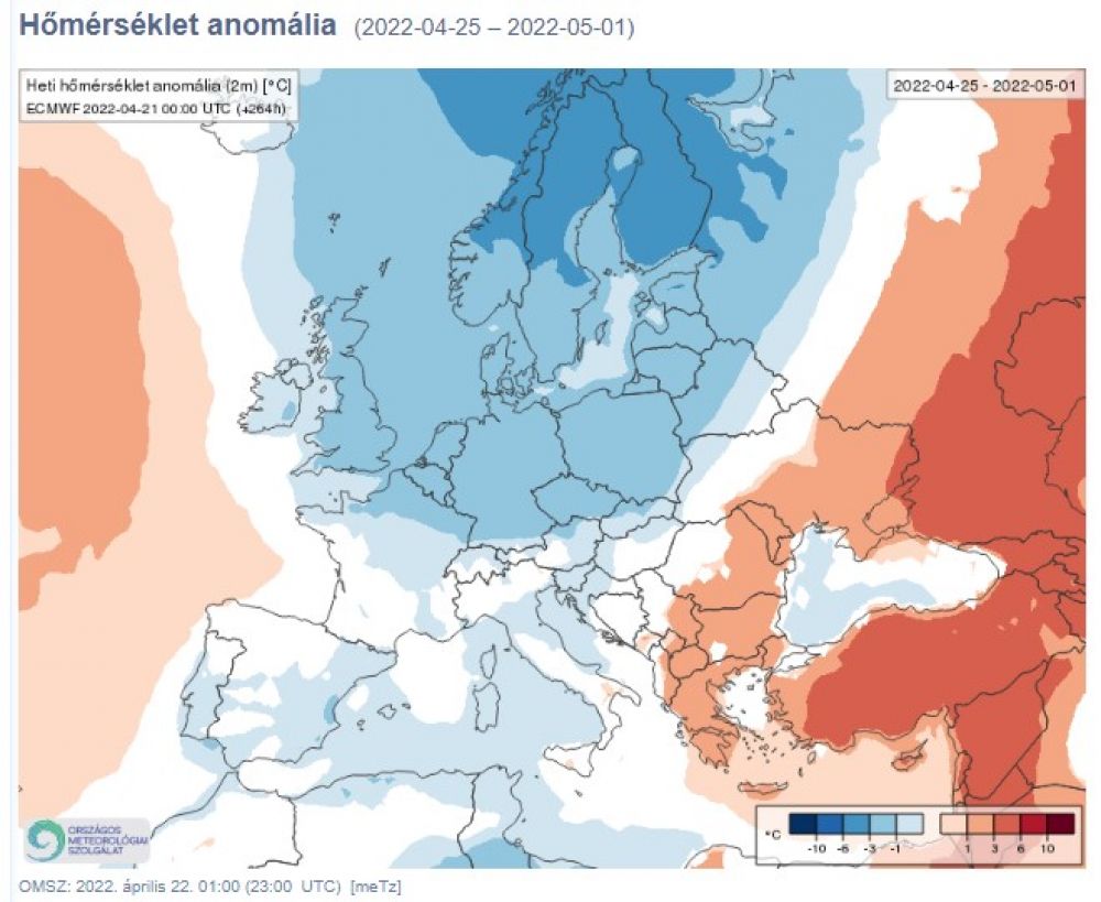 hőmérséklet anomália