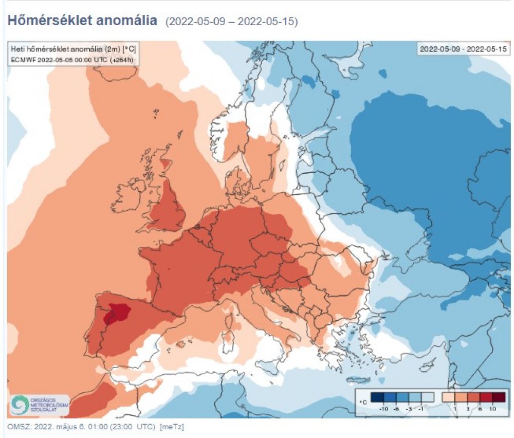 hőmérséklet anomália