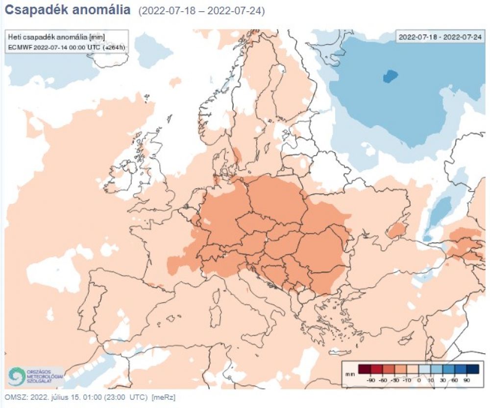 csapadék anomália
