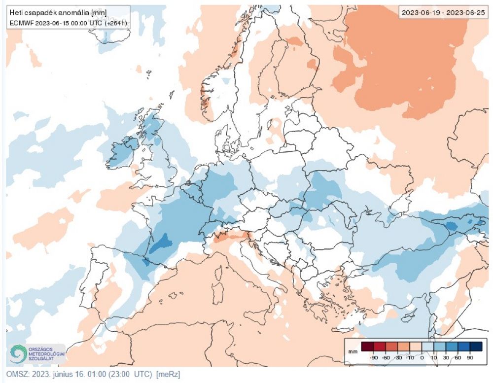 Csapadékanomália (06.19-06.25.)